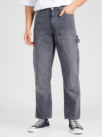 TOPMAN Loosefit Jeans in Grijs: voorkant