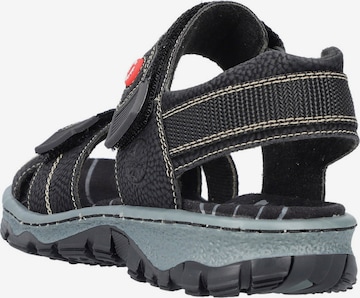 Rieker Hiking Sandals in Black