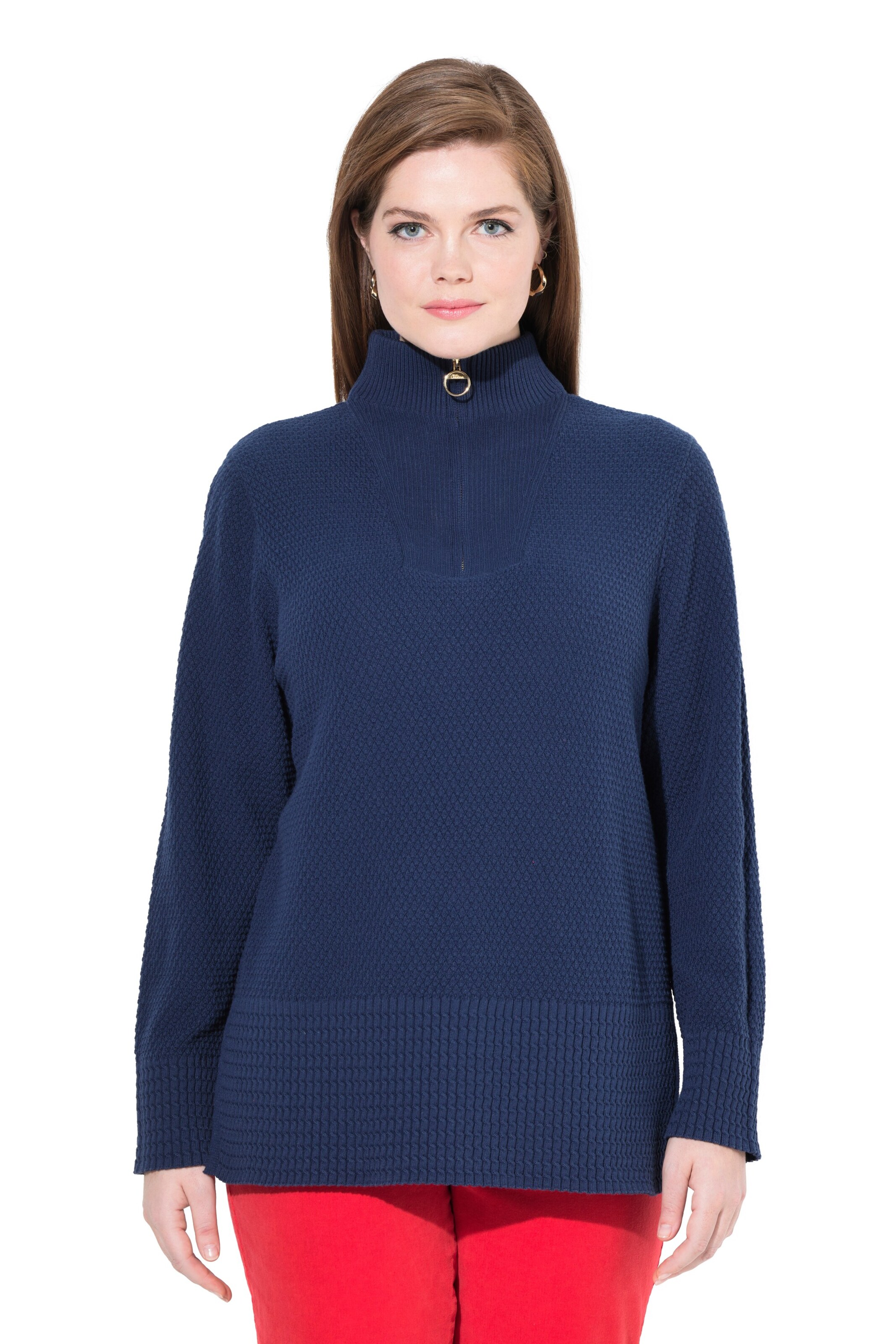 Ulla Popken Sweater in Blue: front