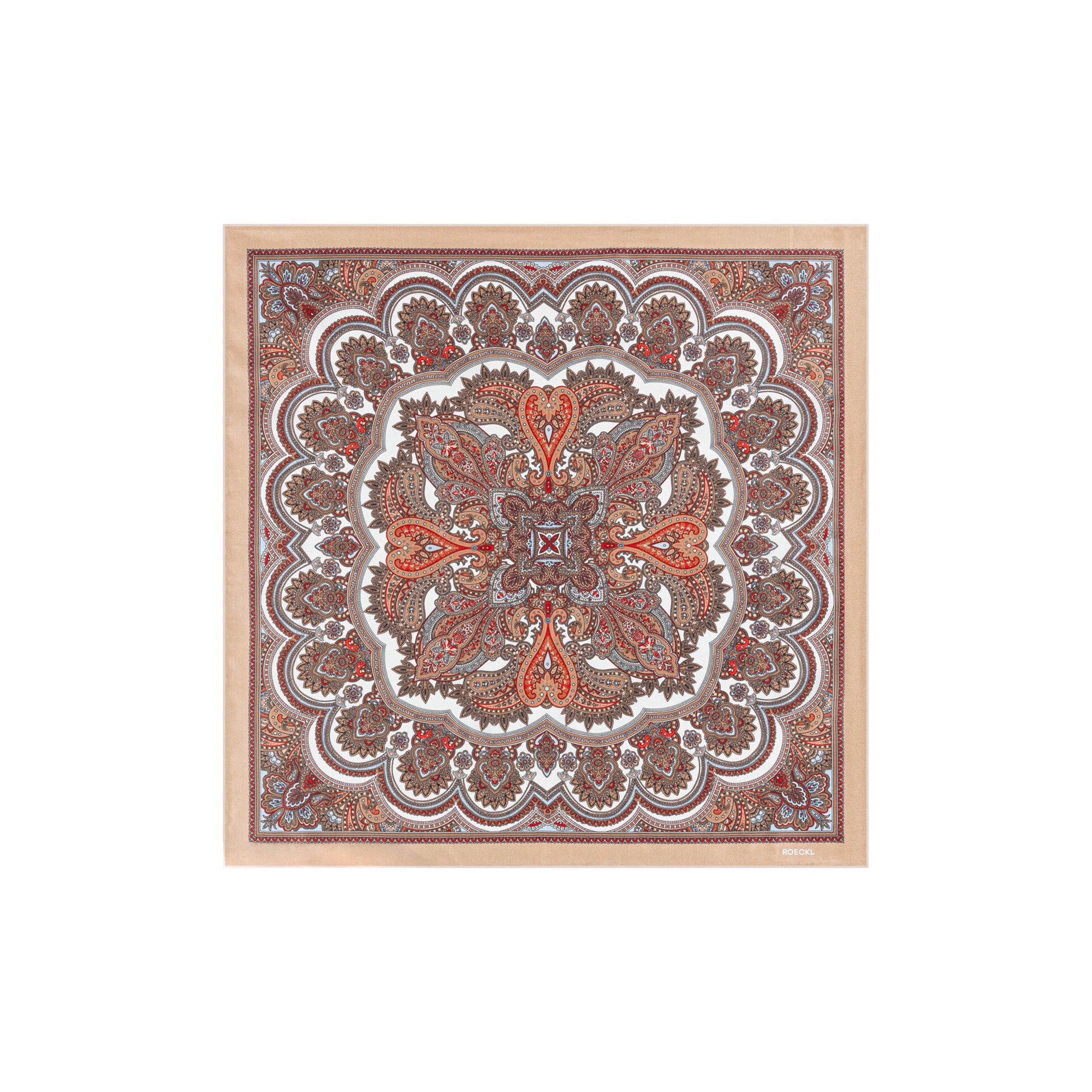 Roeckl Shawl 'FINE PAISLEY NICKY' in Beige: front