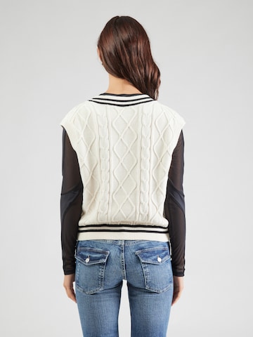 GUESS Knitted Vest in White