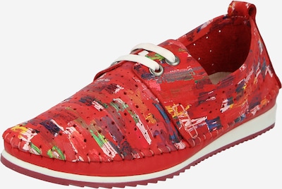 COSMOS COMFORT Chaussure à lacets en mélange de couleurs / rouge, Vue avec produit