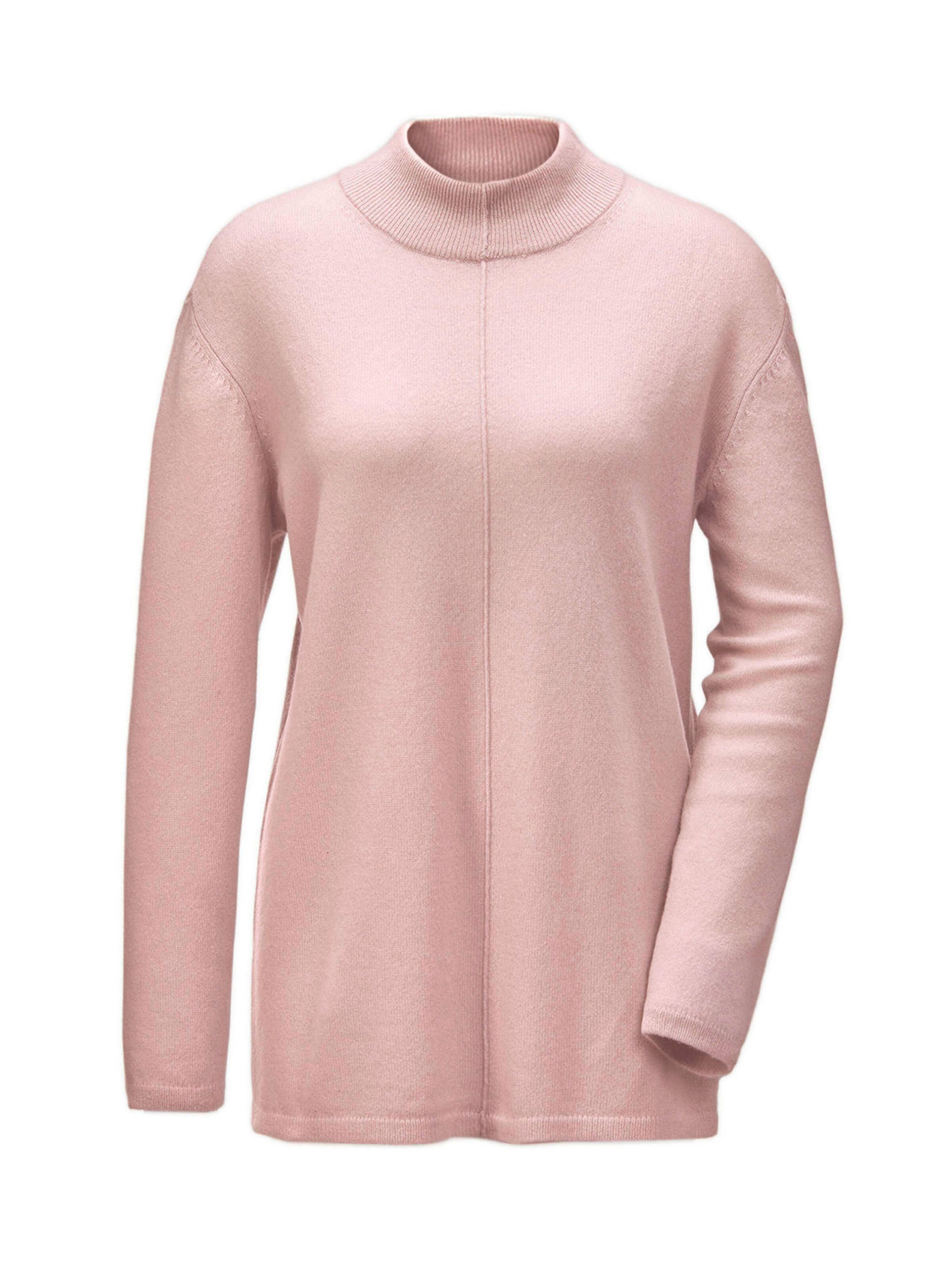 Goldner Pullover in Pink: Vorderseite