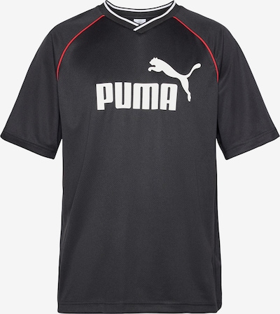 PUMA Toiminnallinen paita 'Essentials' värissä punainen / musta / valkoinen, Tuotenäkymä