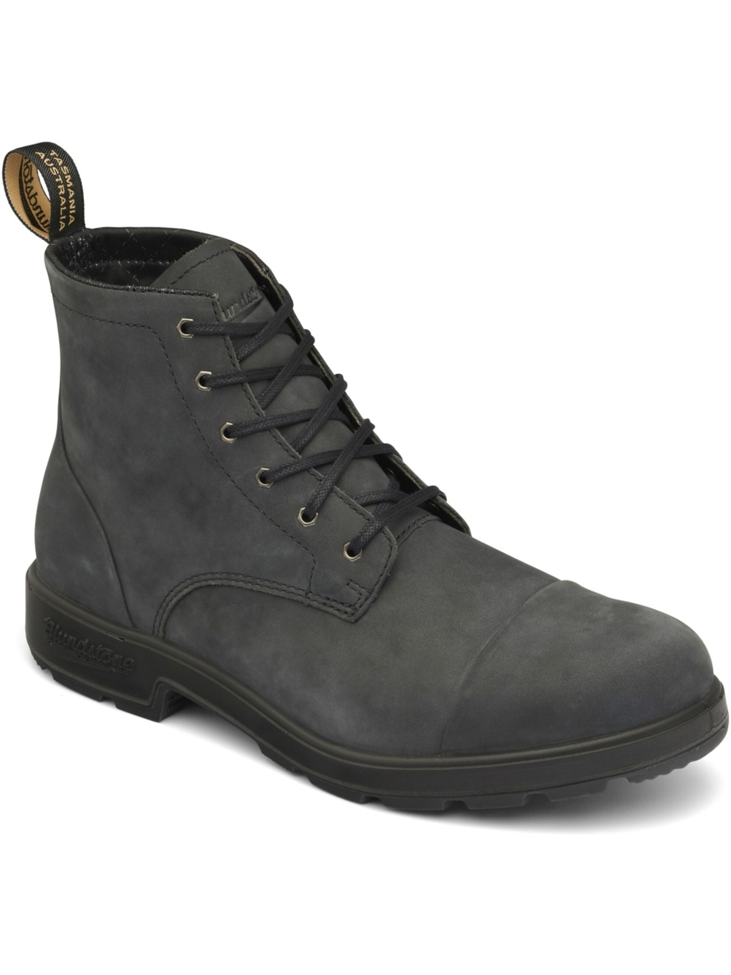 Blundstone Boots 'Blundstone 1619 Rustic Schwarz Water Resistant Leather Leder' in Black: front
