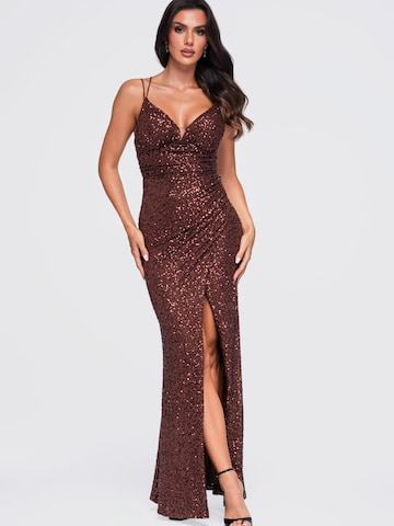 Ombre Abendkleid‌‌‌‌‌‌‌‌‌‌ in Braun