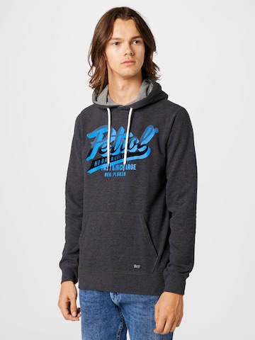 Petrol Industries Sweatshirt in Zwart: voorkant