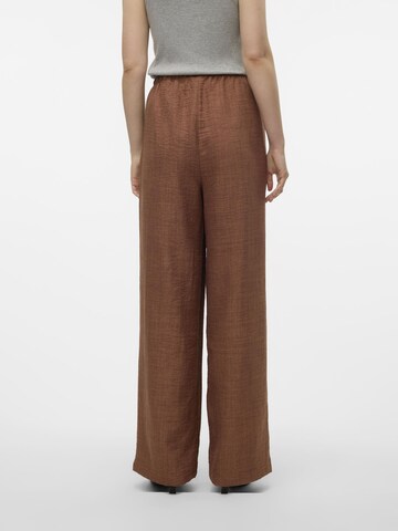 VERO MODA Wide Leg Bukser 'MELANEY' i brun