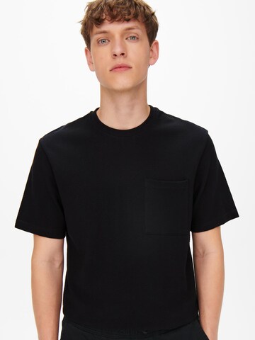 Only & Sons Shirt 'Gace' in Black