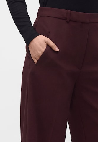 HUGO Wide Leg Suorat housut 'Hambala' värissä ruskea