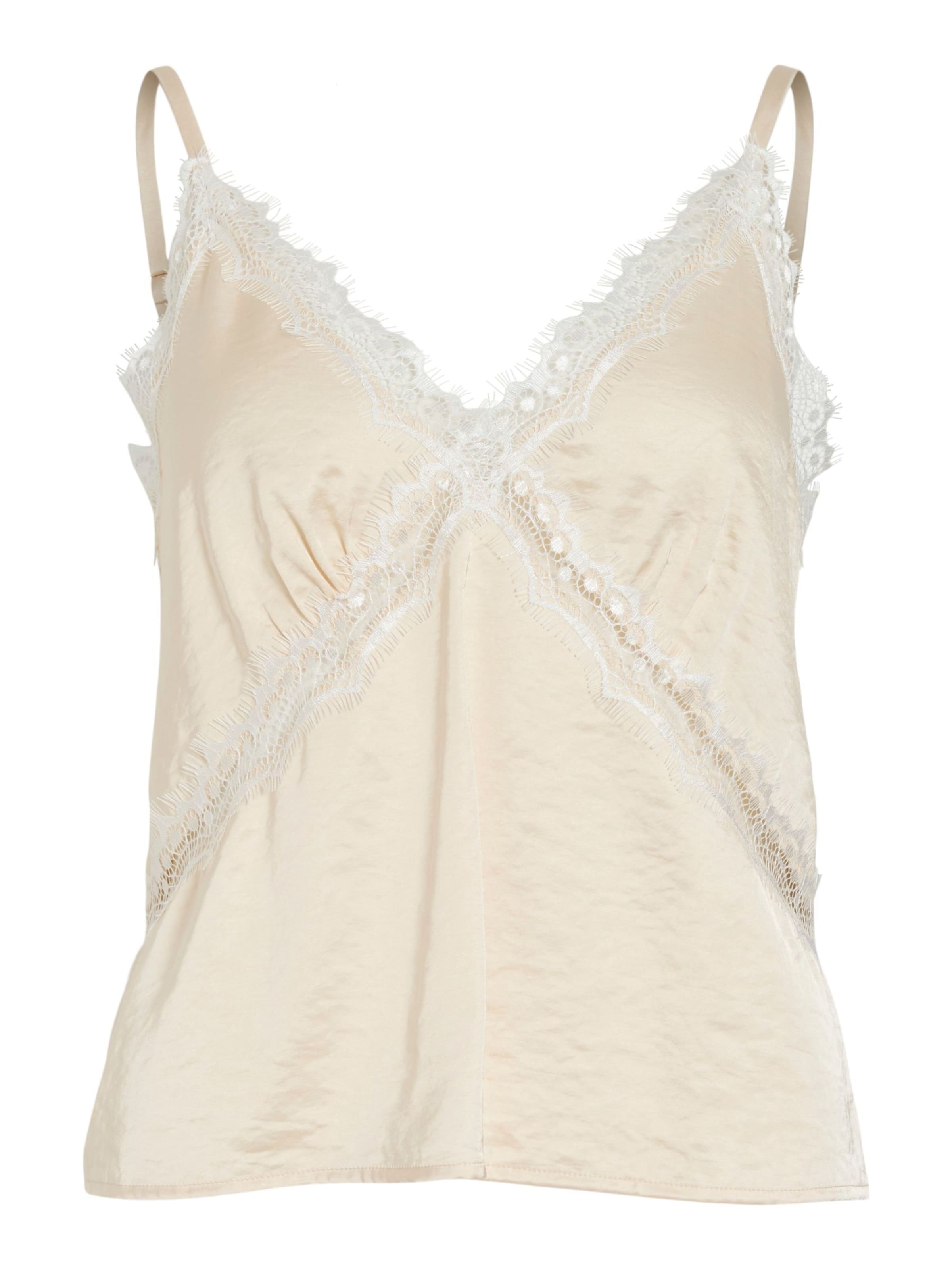 VILA - Top 'VIAdora' en beige: frente