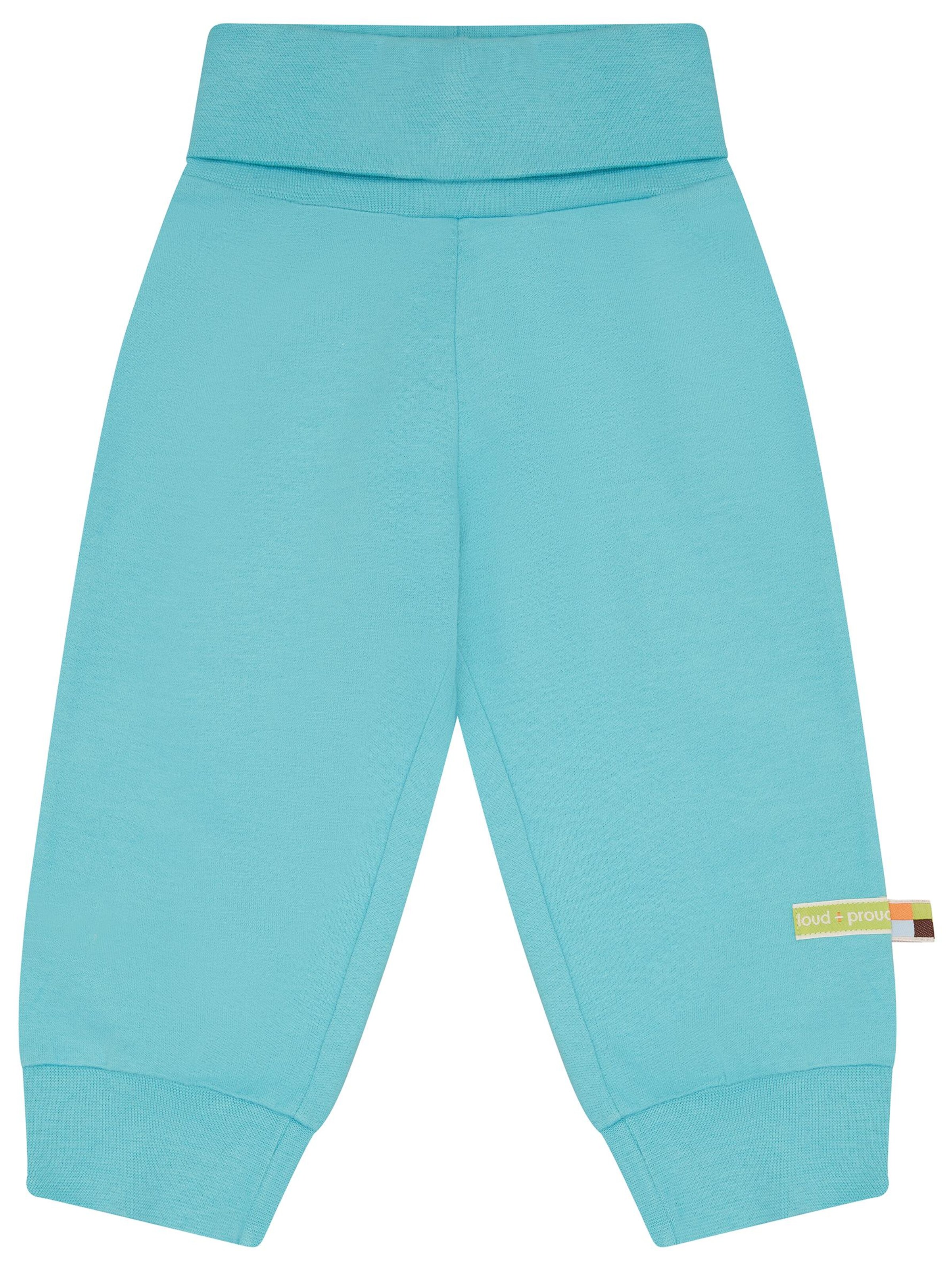 loud + proud Regular Pants 'Nabelbundhose Uni' in Blue: front