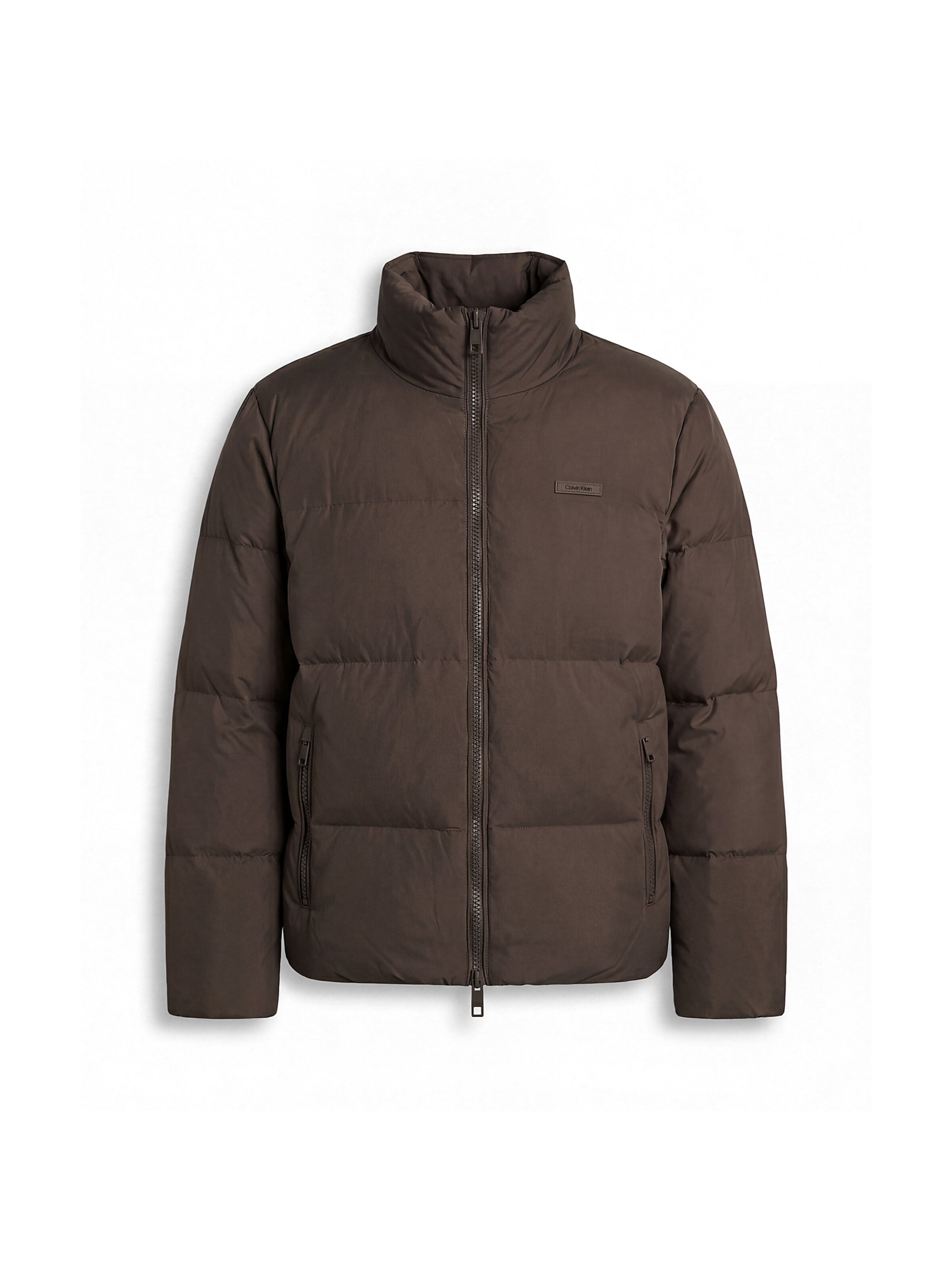 Veste mi-saison Calvin Klein en gris : devant