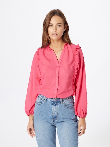 Wallis Bluse i rosa: forside