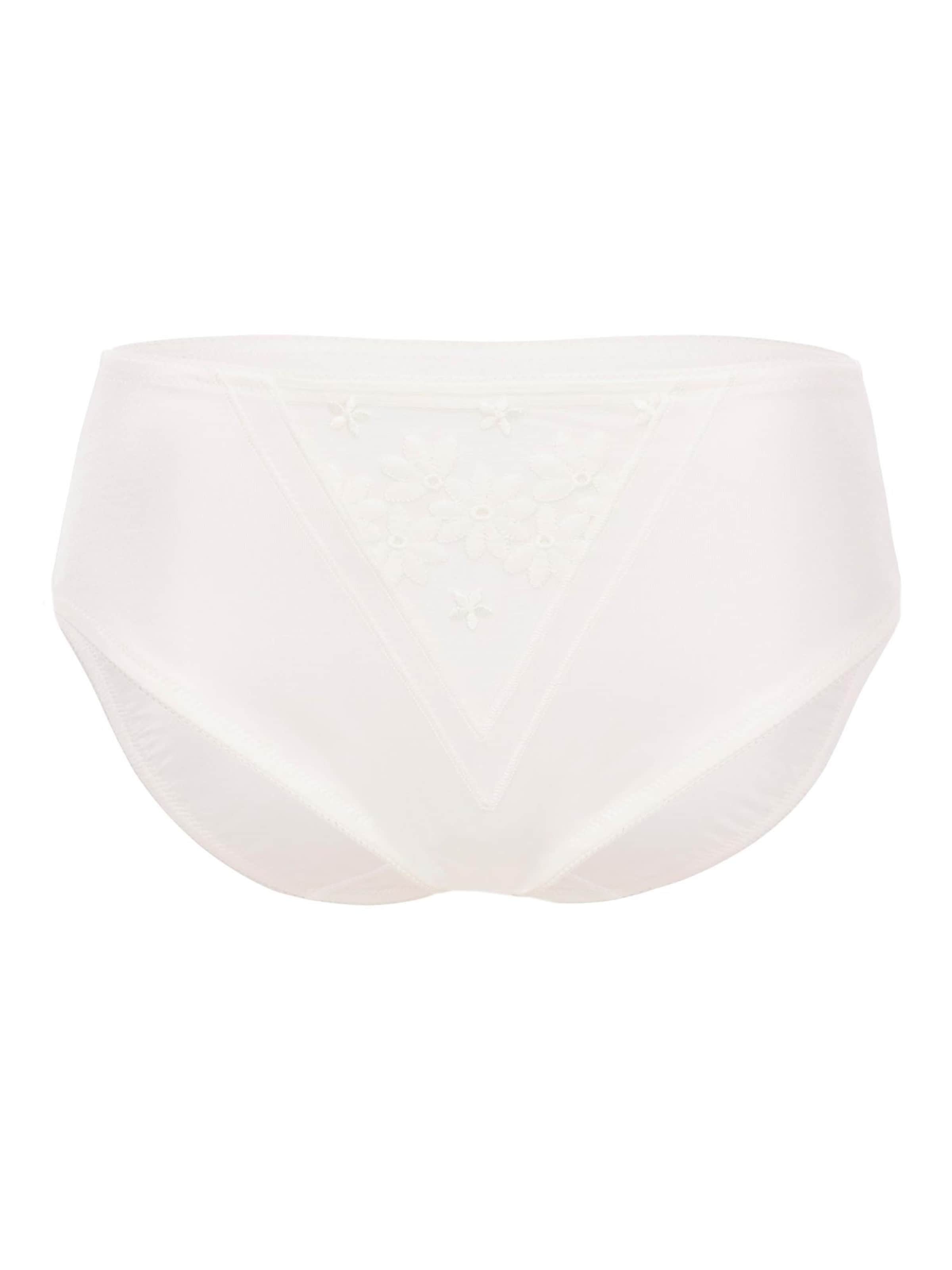 FELINA Slip 'Swiss Broderie' in White: front