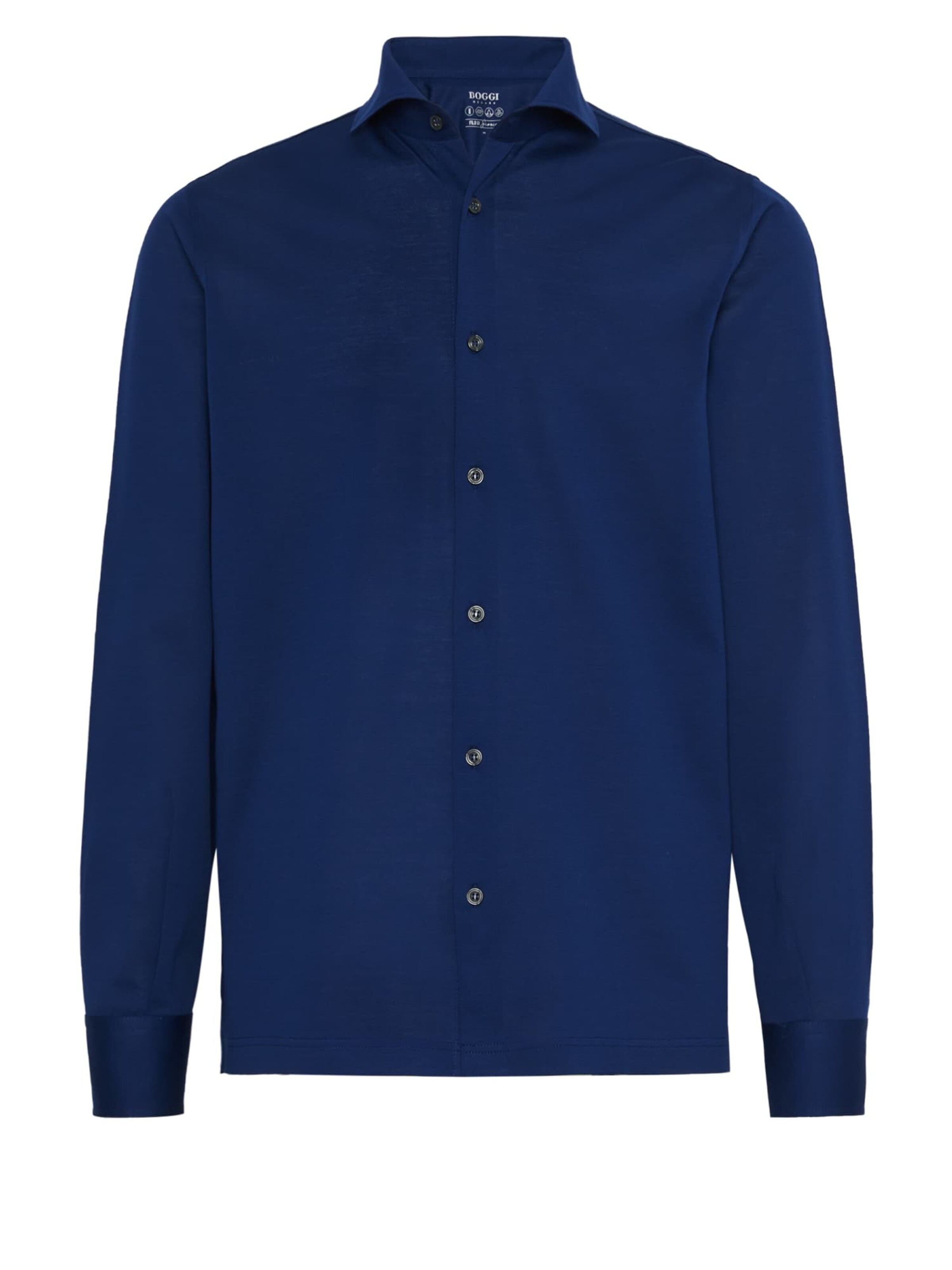 Boggi Milano Přiléhavý střih Košile – modrá: přední strana