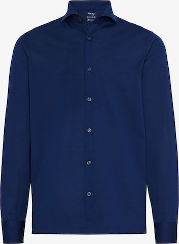 Chemise Boggi Milano en bleu : devant