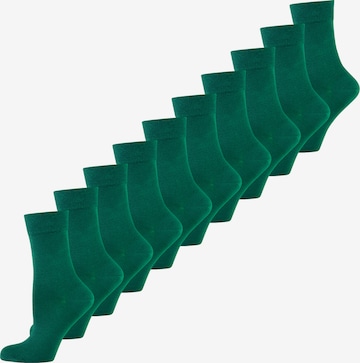Nur Die Freizeitsocken ' Colour Socken bunt ' in Grün: Vorderseite