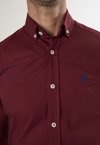 Felix Hardy Regular fit Button Up Shirt in Red