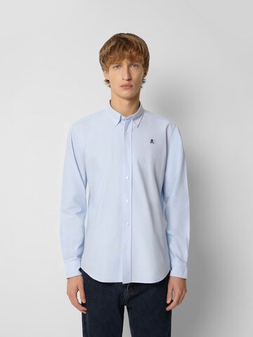 Scalpers Regular fit Overhemd in Blauw: voorkant