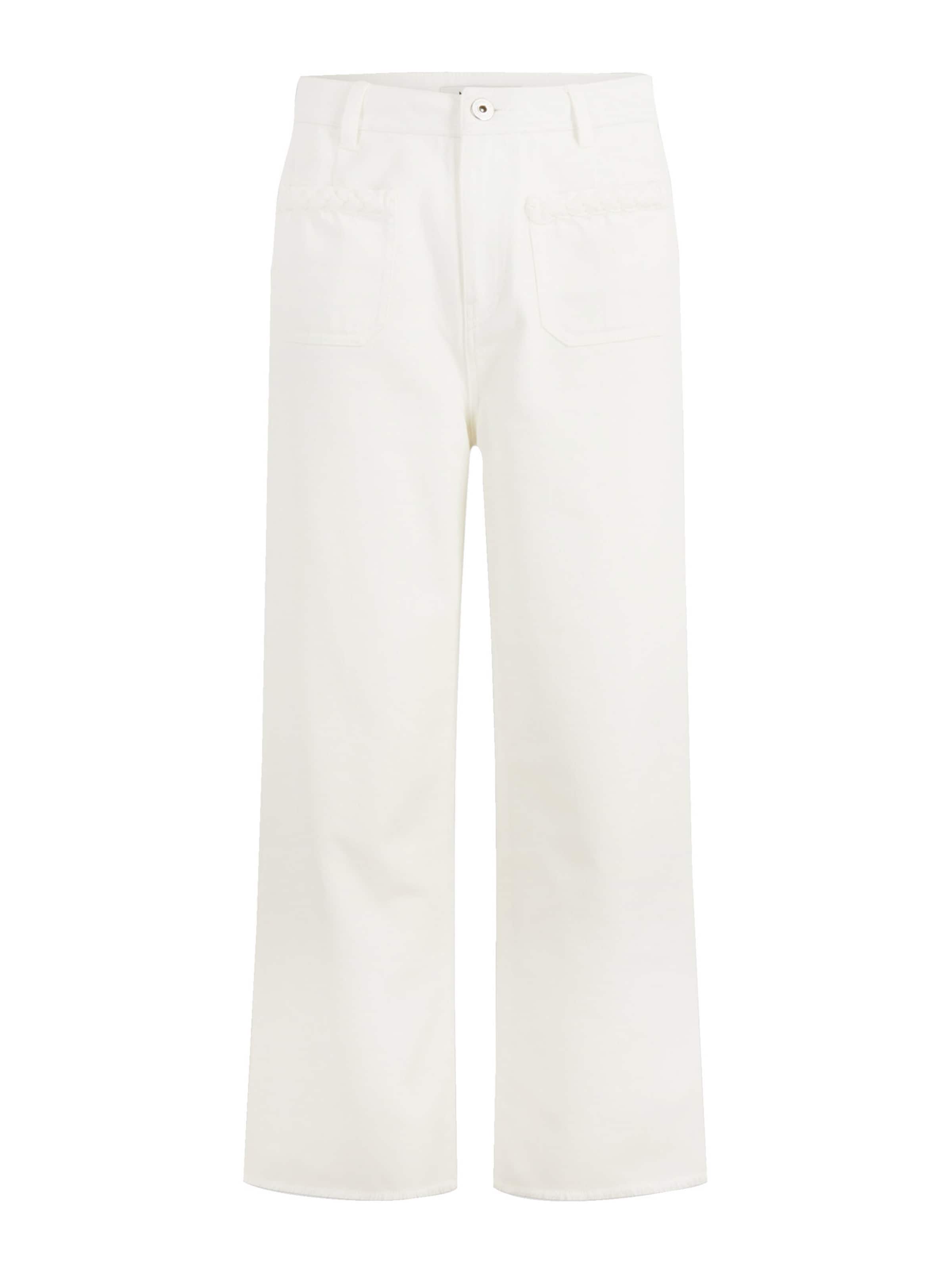 Morgan Wide leg Τζιν '252-POPPY' σε λευκό: μπροστά