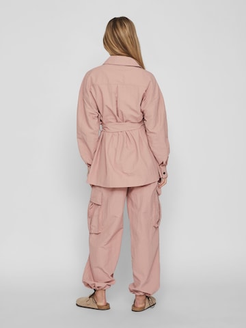 VILA Prehodna jakna 'POCKY' | roza barva