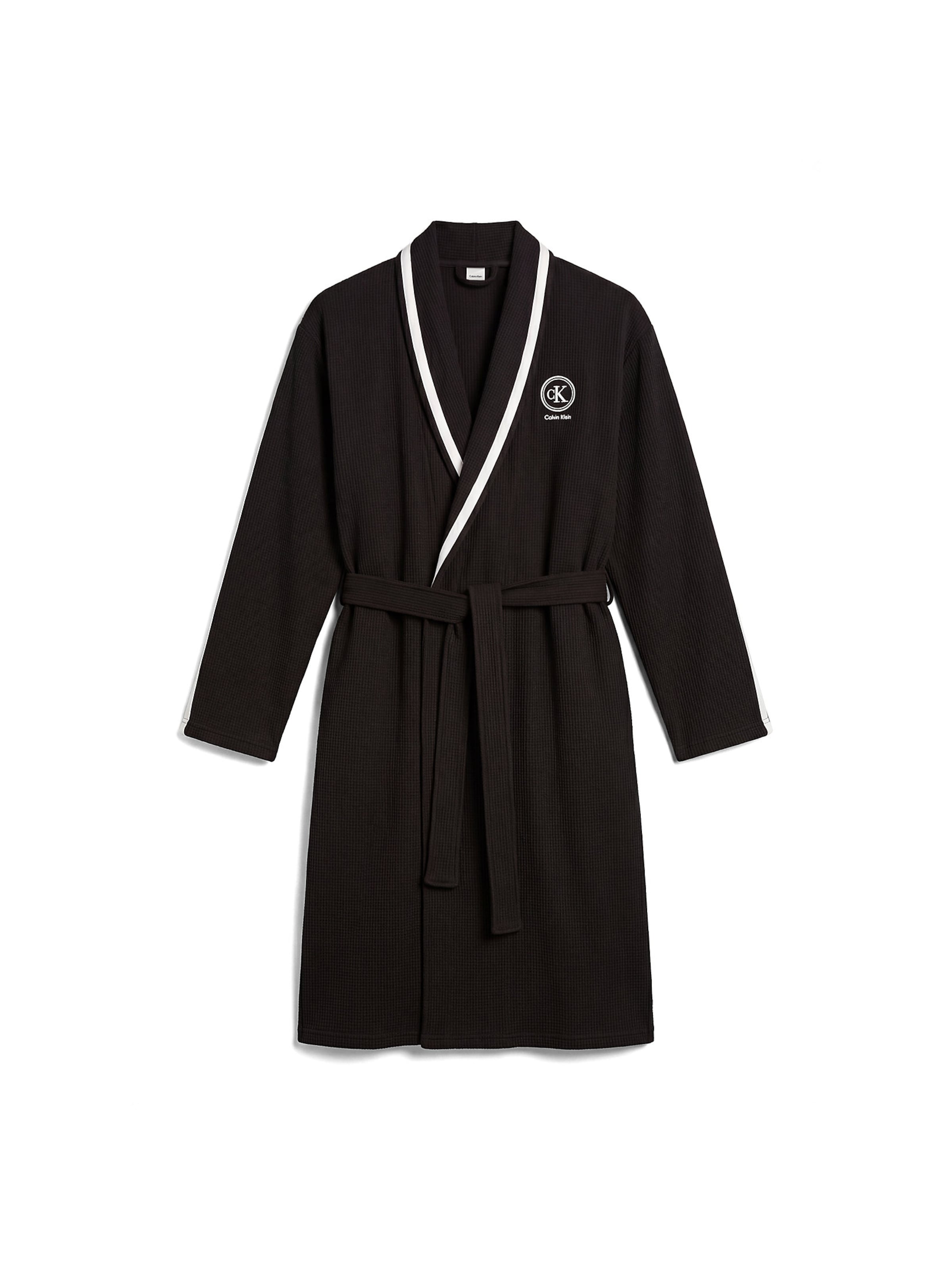 Calvin Klein Bademantel in Schwarz: Vorderseite