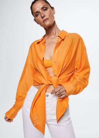 MANGO Bluse 'Lunga' in Orange