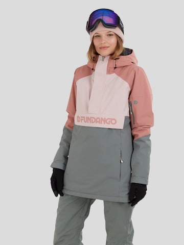 Fundango Outdoorjas 'Birch ECO Logo Anorak' in Groen: voorkant