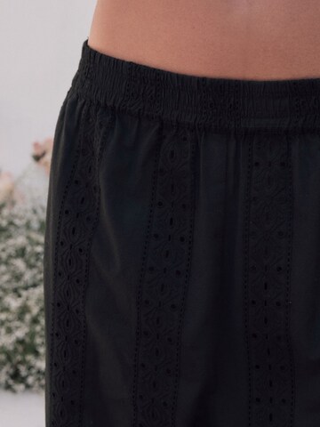 Wide Leg Pantalon LAURA ASHLEY en noir