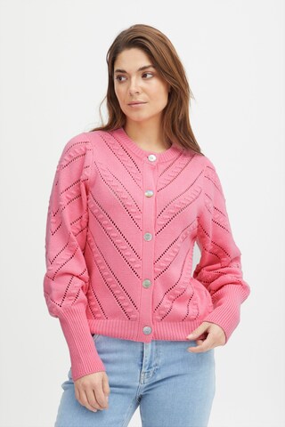 PULZ Jeans Strickjacke 'Amy' in Pink: predná strana