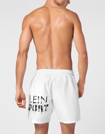 Plein Sport Badeshorts in Weiß