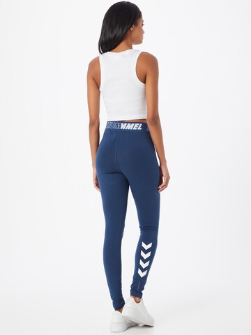 Hummel Skinny Športne hlače 'Maja' | modra barva