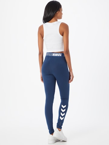 Skinny Pantaloni sportivi 'Maja' di Hummel in blu