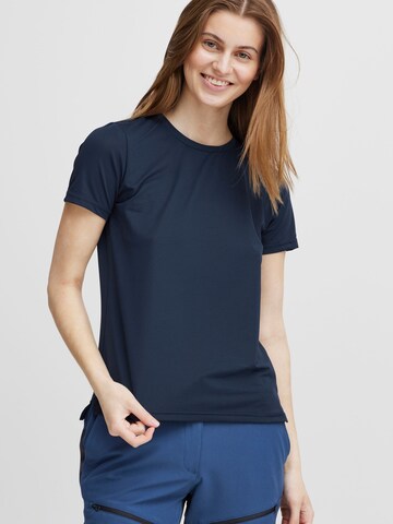 North Bend - Camiseta funcional 'Elwina' en azul: frente