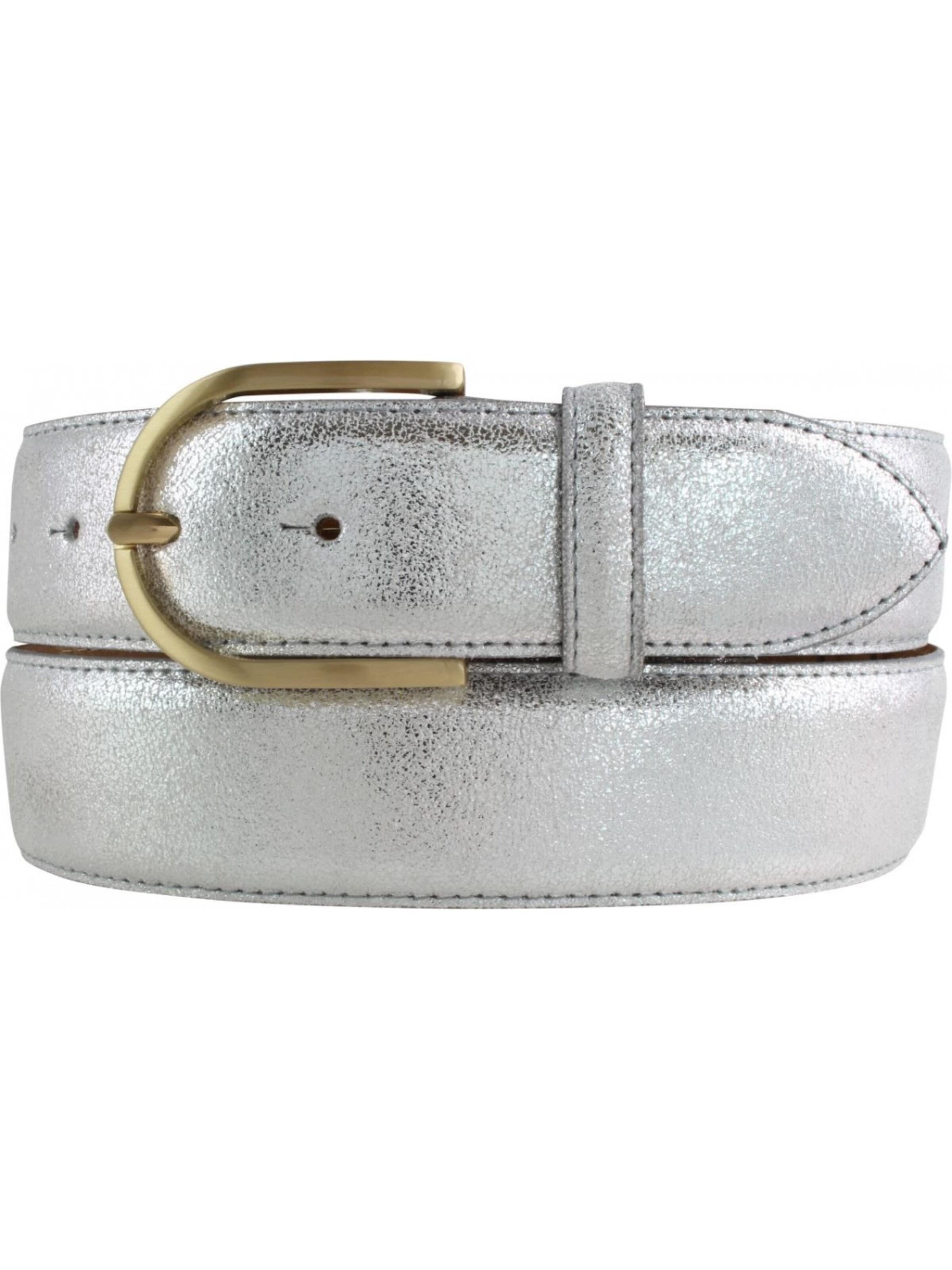 BELTINGER Gürtel 'Domodossolai'‌‌ in Silber: Vorderseite