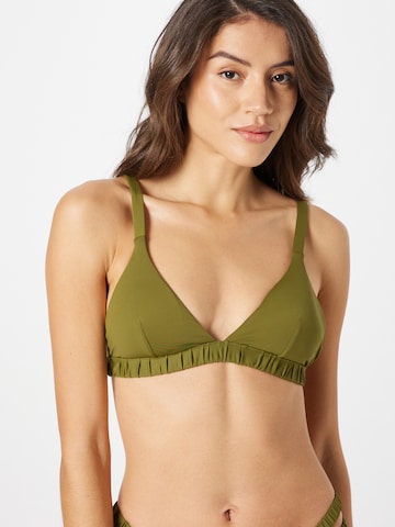Triangolo Top per bikini di Seafolly in verde: frontale
