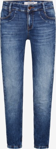 Soccx Regular Jeans in Blue: front