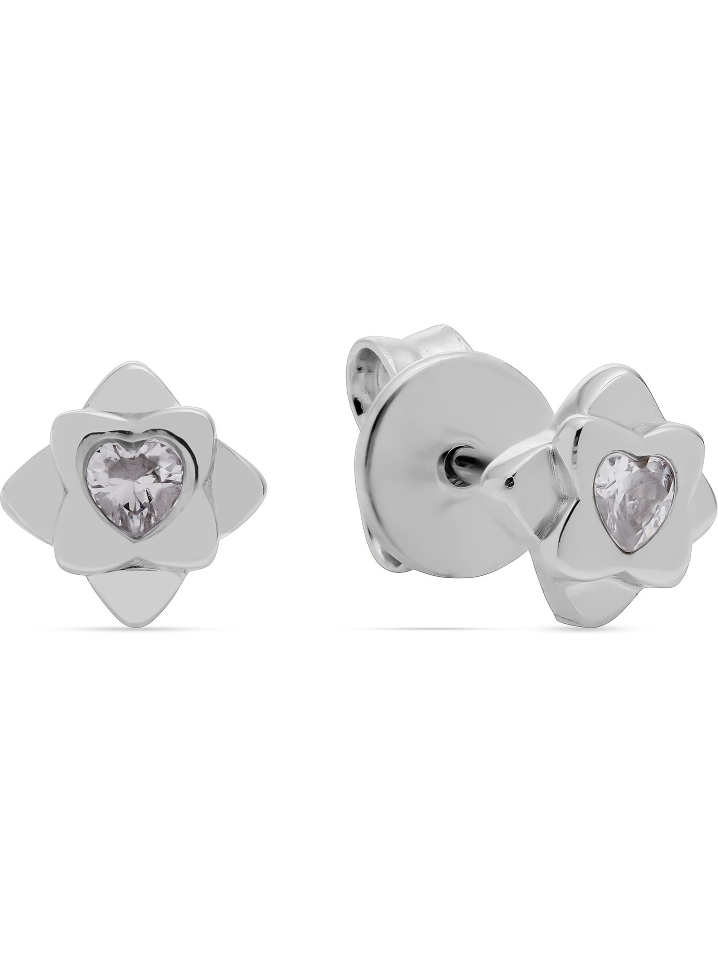 JETTE Earrings in Silver: front