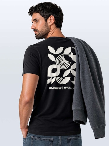 Neverless Shirt 'Modern Art' in Black