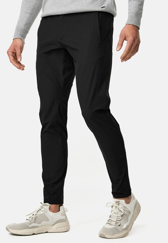 INDICODE JEANS Regular Chinohose 'Pasmia' in Schwarz