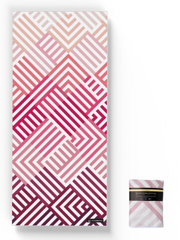 woodsandwaves Beach Towel 'Pink Relaxation' in Pink: front