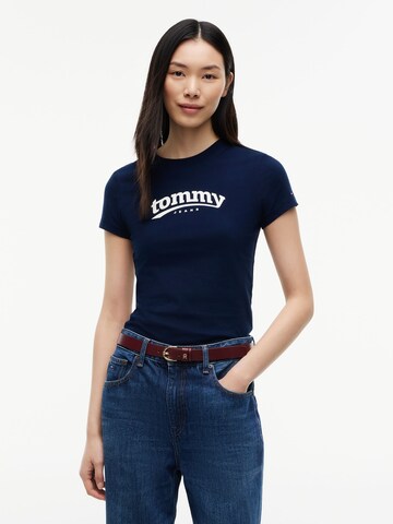 Tommy Jeans - Camiseta 'ESS' en azul: frente