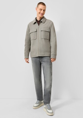 QS Between-season jacket in Brown: front