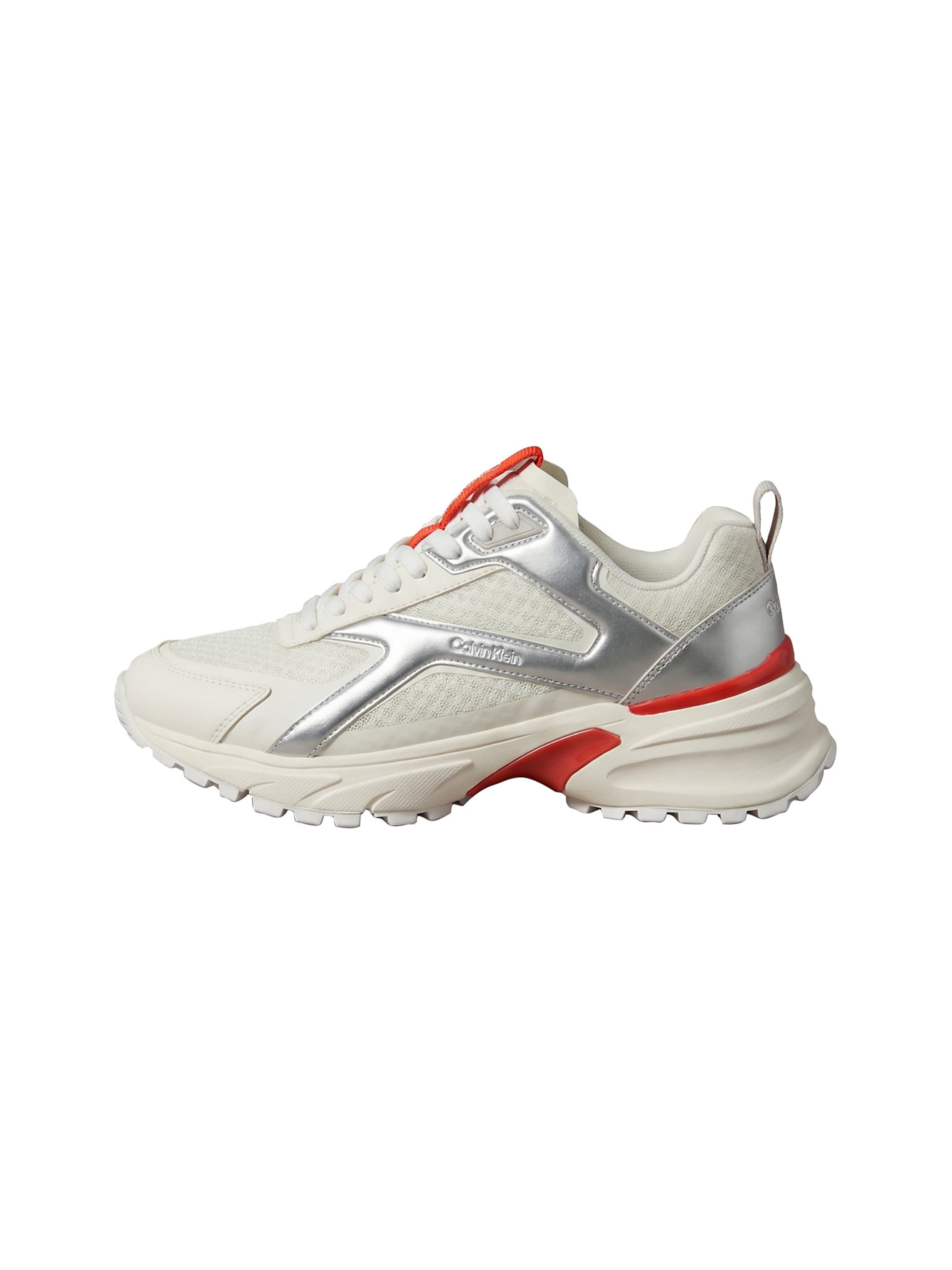 Baskets basses Calvin Klein en blanc : devant