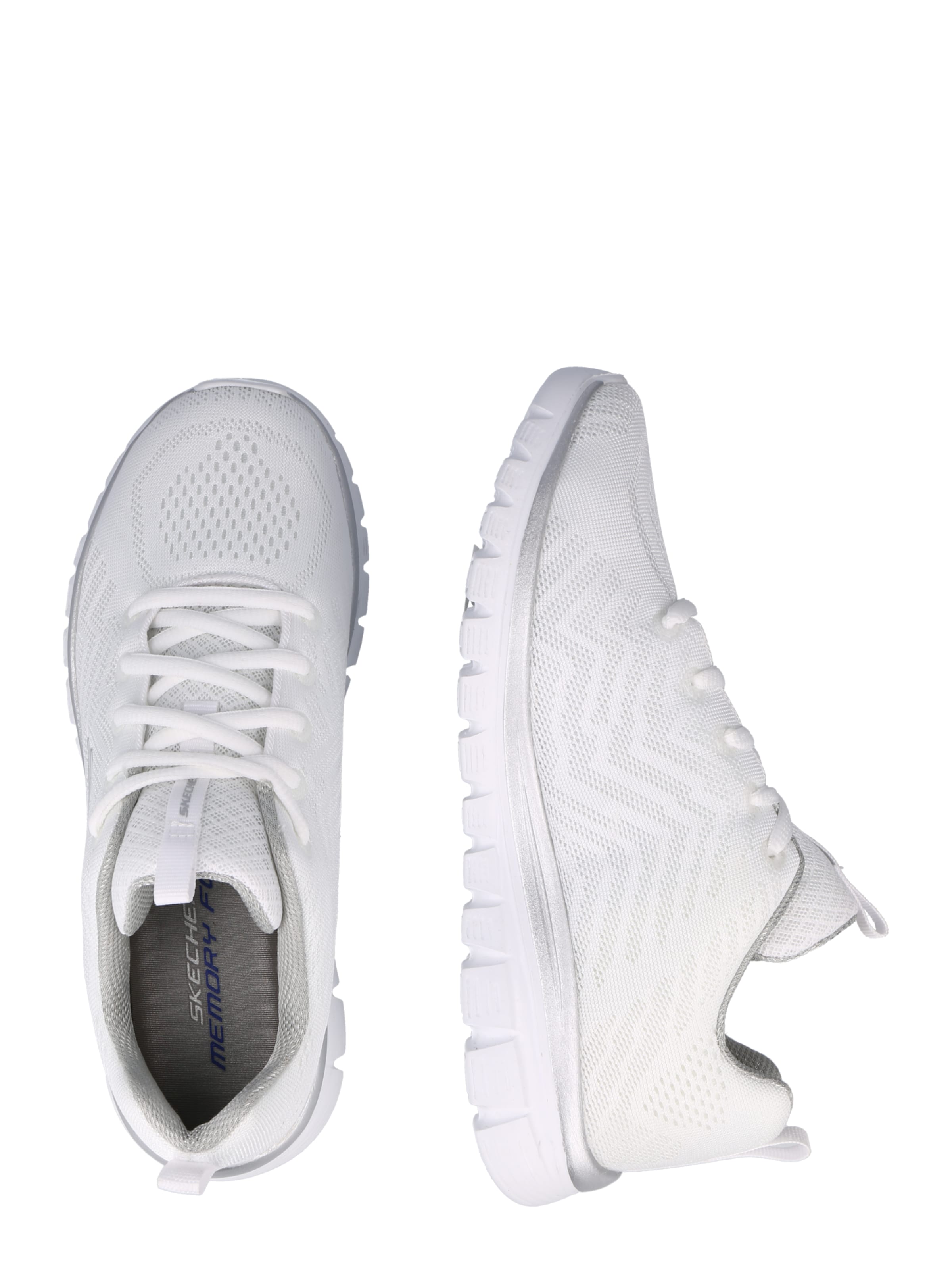 Baskets basses 'Graceful Get Connected' SKECHERS en blanc