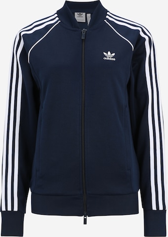 ADIDAS ORIGINALS Sweatjacka 'Adicolor Classics Sst' i blå: framsida