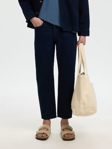 Regular Jean SELECTED en bleu : devant