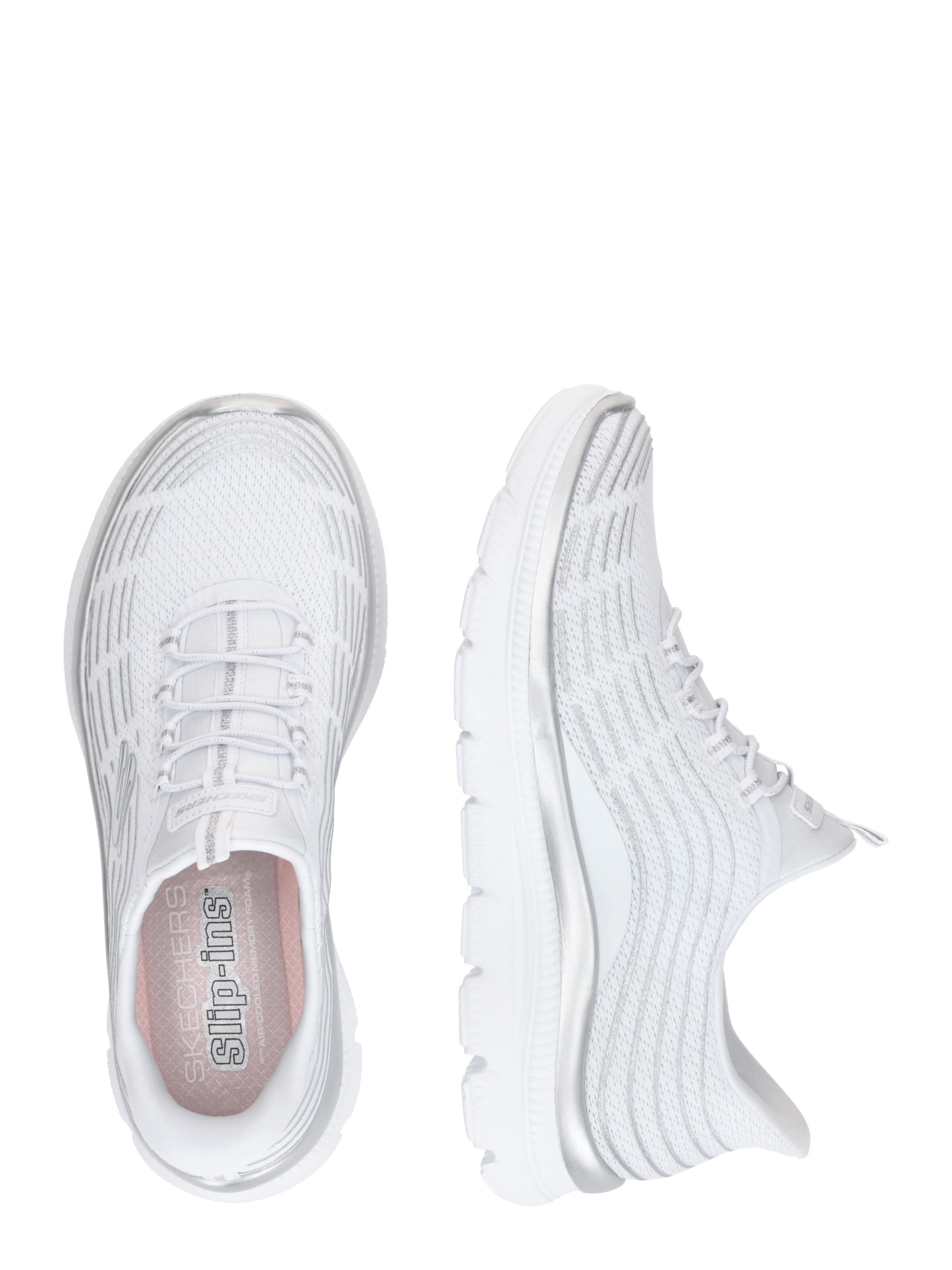 SKECHERS Slip-on obuv 'SUMMITS PLUS' - Biela