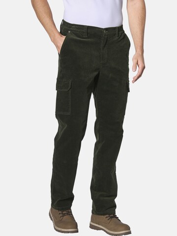 Jan Vanderstorm Loose fit Cargo trousers 'Saksmut' in Green: front